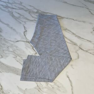 Lululemon White-Grey Striped Ankle Pants